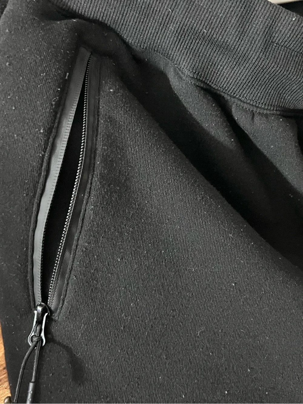 Men's Black Jogger Pants with Drawstring Waist